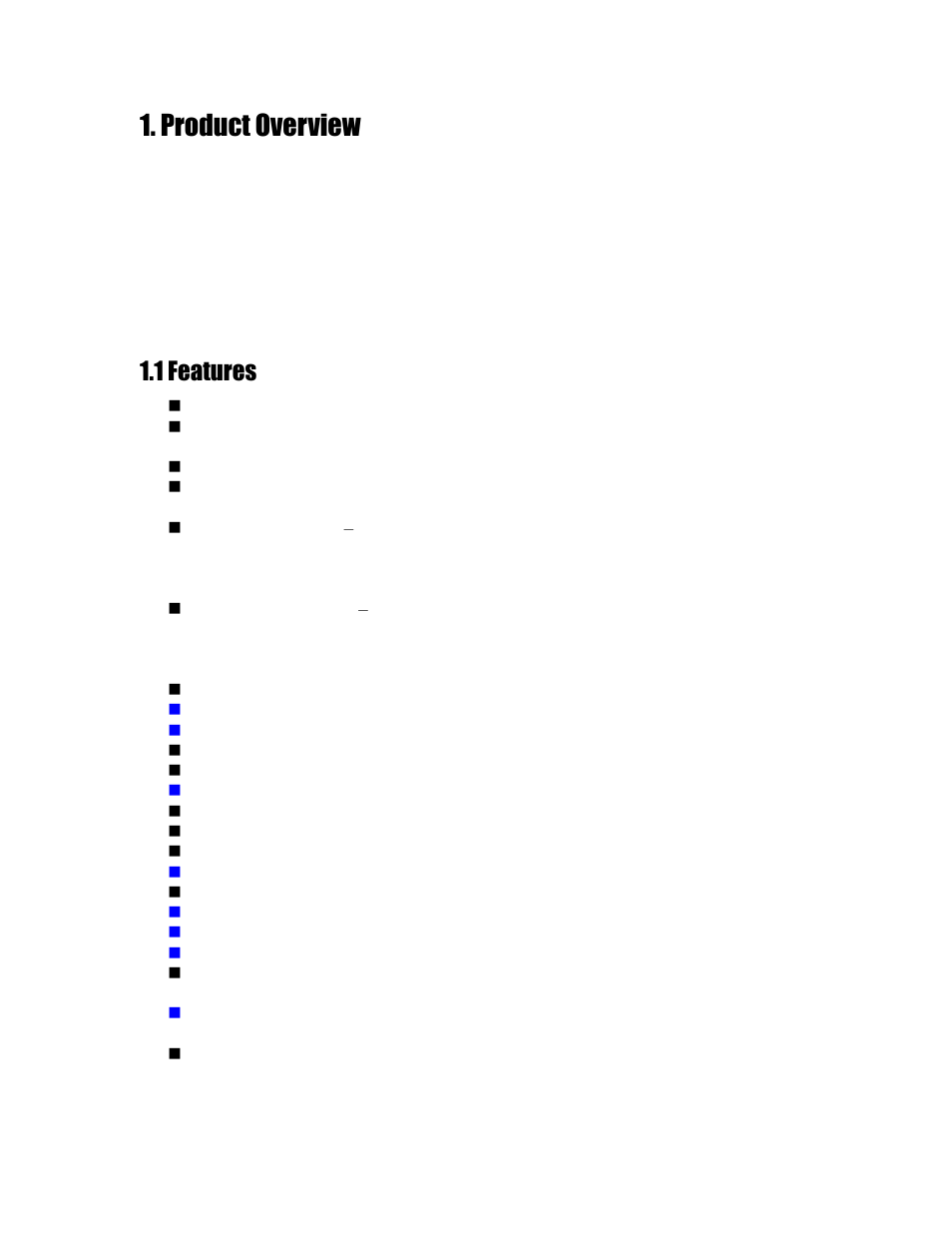 Product overview, 1 features | Aposonic A-S1604R20A User Manual | Page 7 / 121