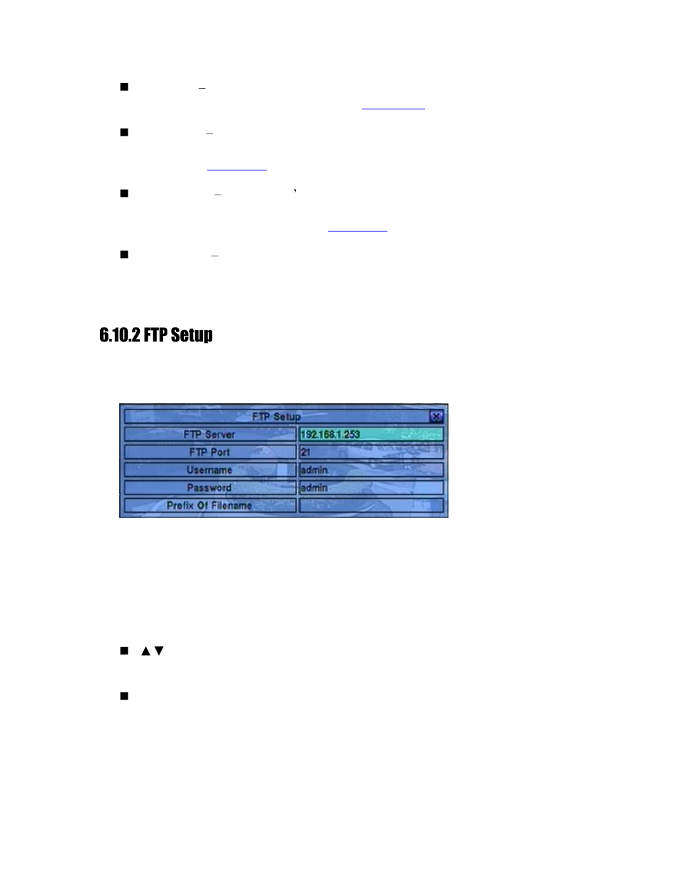 2 ftp setup, Section 6.10.2 | Aposonic A-S1604R20A User Manual | Page 72 / 121