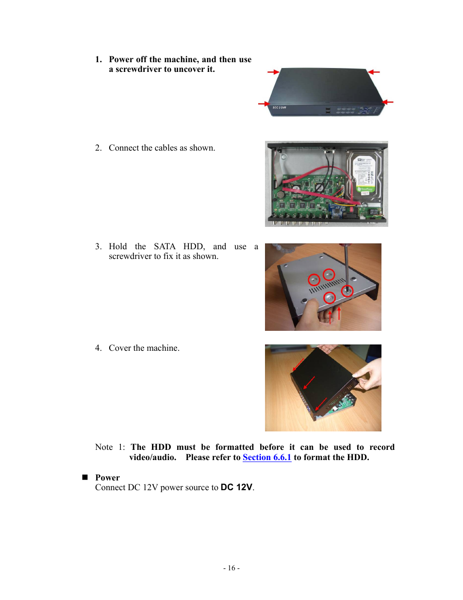 Aposonic A-S1602R20B User Manual | Page 16 / 120