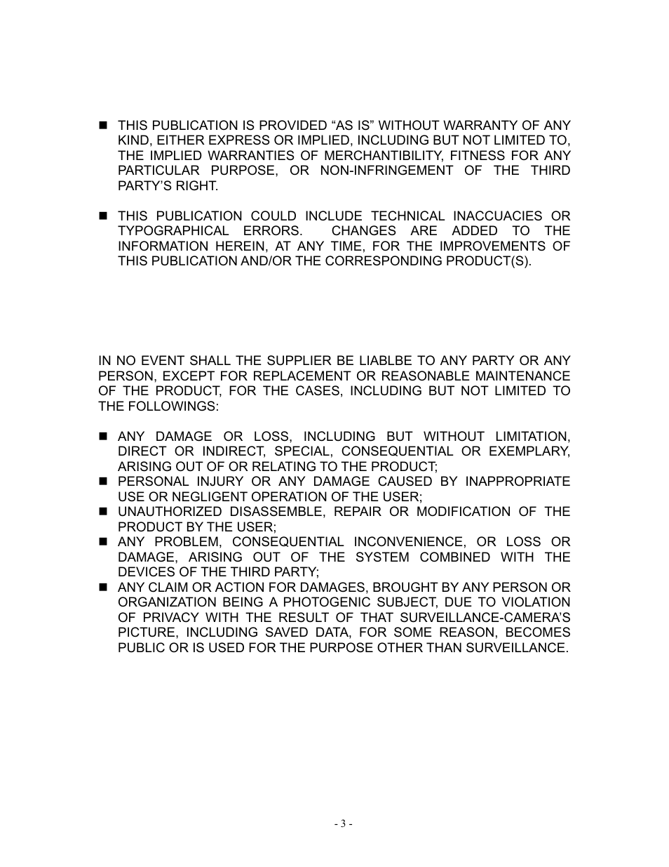 Disclaimer of warranty, Limitation of liability | Aposonic A-S1602R20B User Manual | Page 3 / 120