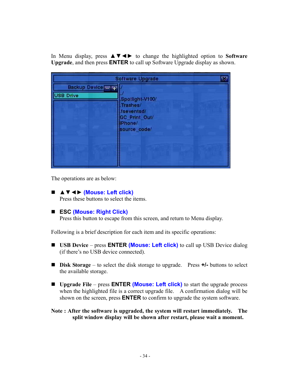 6 software upgrade (administrator) | Aposonic A-S1602R20B User Manual | Page 34 / 120