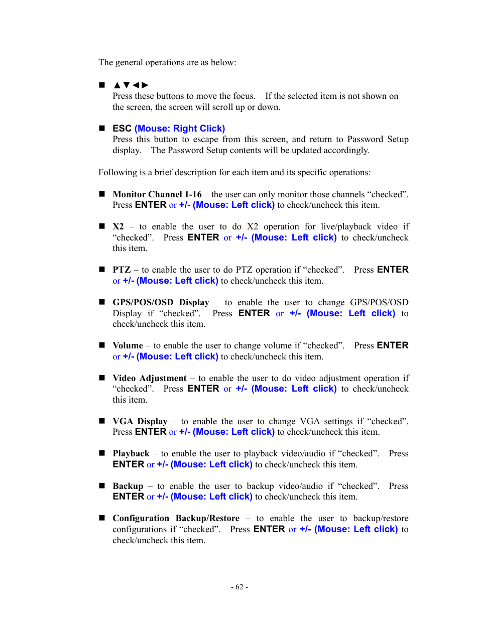 Aposonic A-S1602R20B User Manual | Page 62 / 120