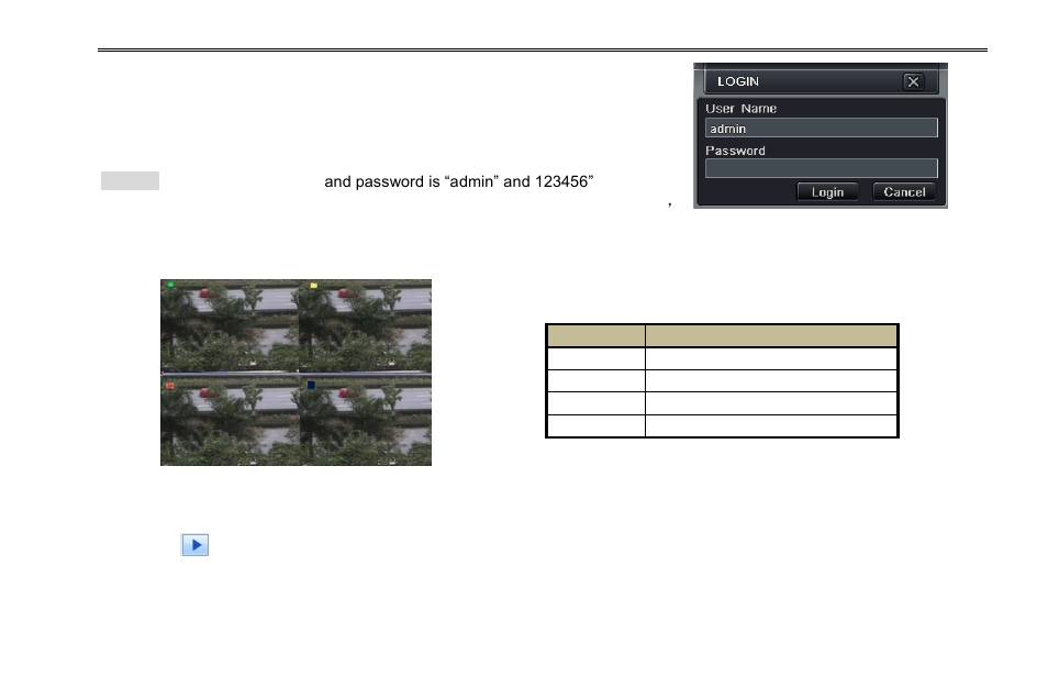 2 login, 3 live preview, 1 live playback | Aposonic A-S3216T3 User Manual | Page 20 / 107