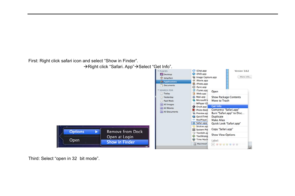 2 remote surveillance through apple pc | Aposonic A-S3216T3 User Manual | Page 58 / 107