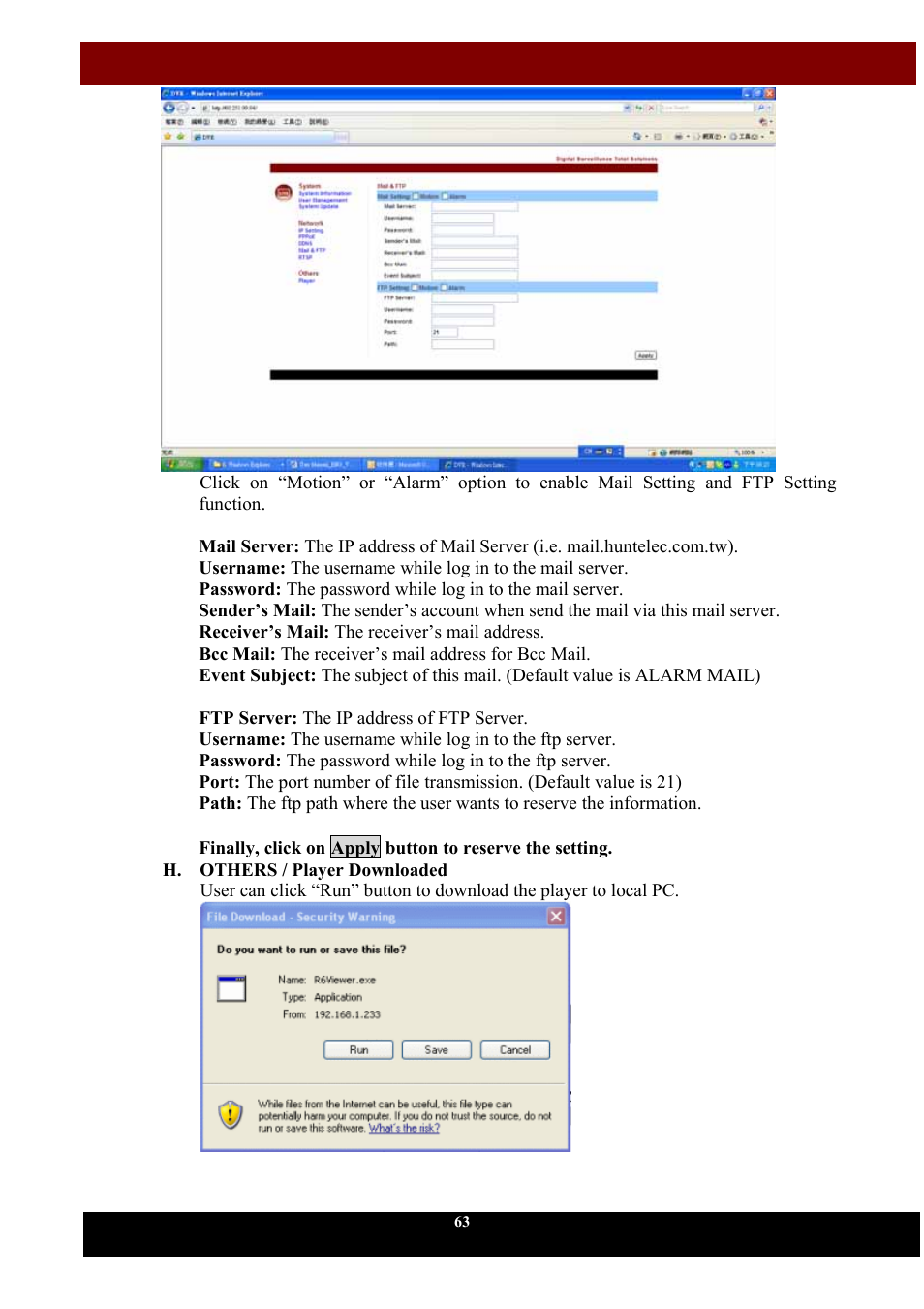 Aposonic A-S1604R4 User Manual | Page 64 / 71