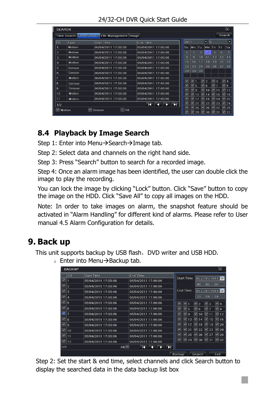 Back up | Aposonic A-S3216T3 User Manual | Page 13 / 15