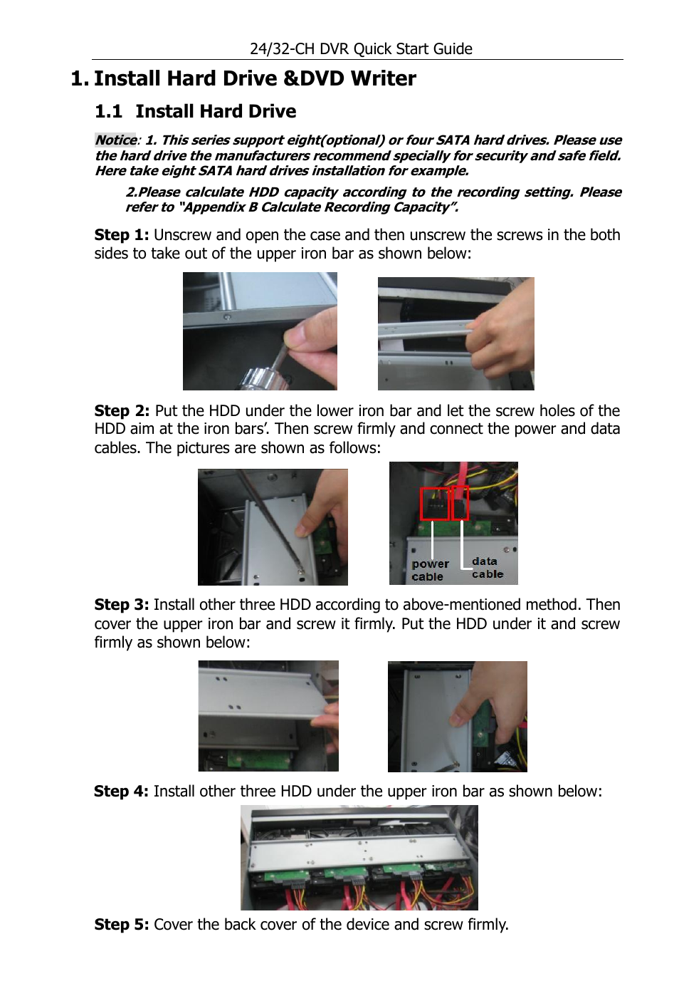 Install hard drive &dvd writer, 1 install hard drive | Aposonic A-S3216T3 User Manual | Page 3 / 15