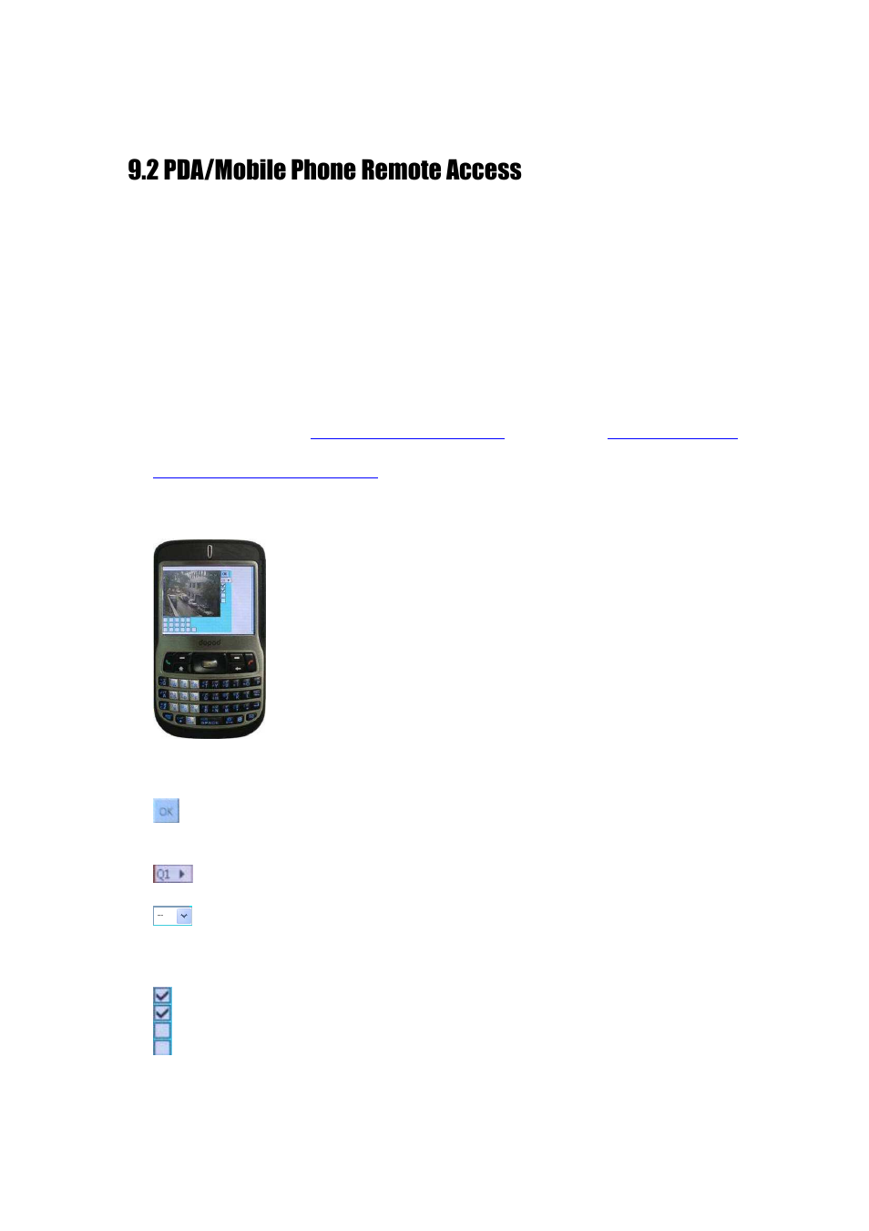 2 pda/mobile phone remote access | Aposonic A-H2A8D2 User Manual | Page 108 / 125