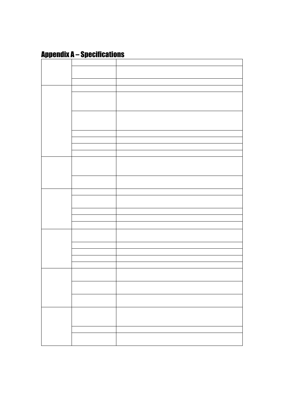 Appendix a – specifications | Aposonic A-H2A8D2 User Manual | Page 110 / 125