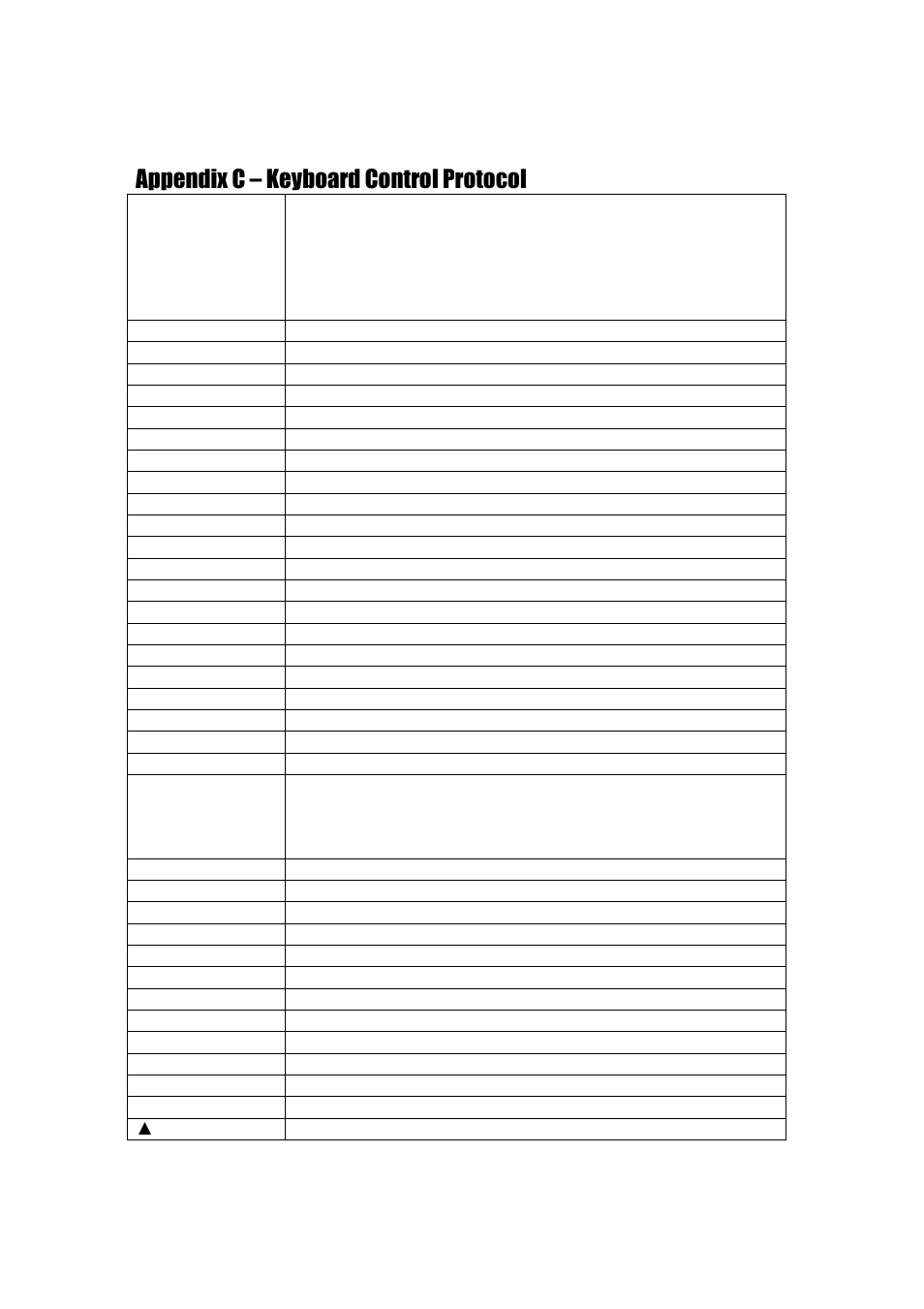 Appendix c – keyboard control protocol | Aposonic A-H2A8D2 User Manual | Page 114 / 125