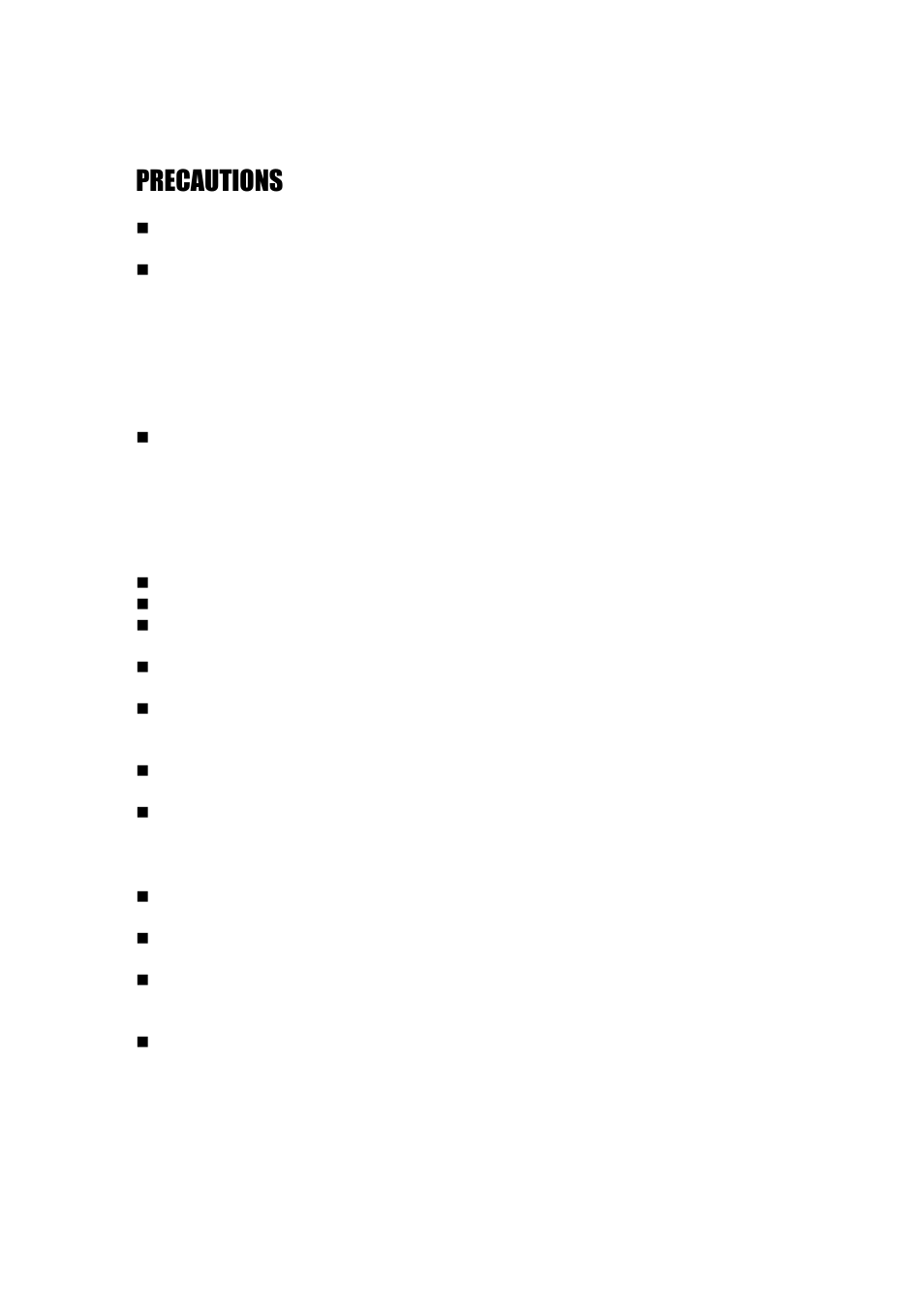 Precautions | Aposonic A-H2A8D2 User Manual | Page 4 / 125