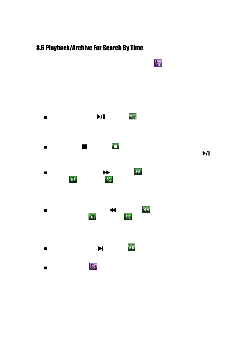 6 playback/archive for search by time | Aposonic A-H2A8D2 User Manual | Page 92 / 125