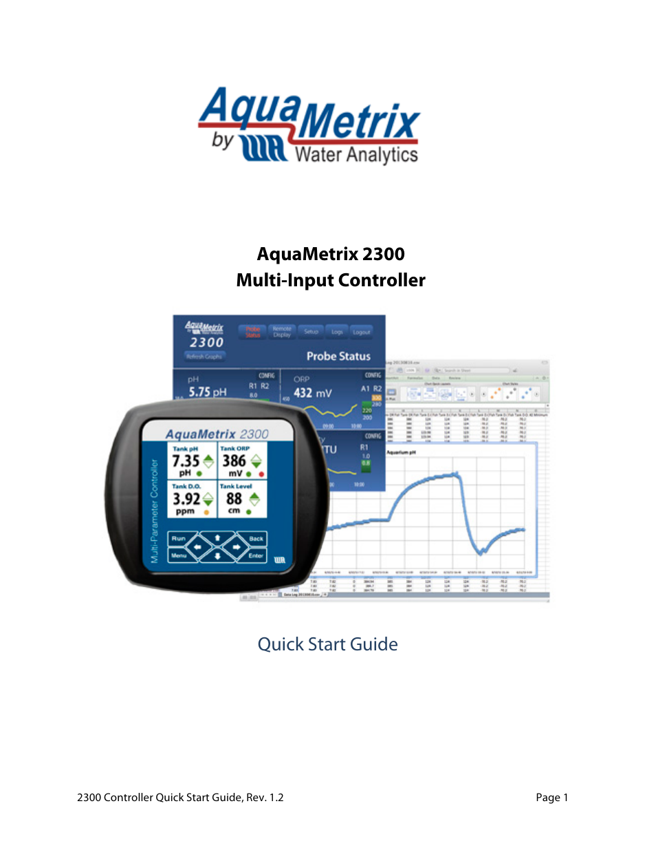 Aquametrix 2300 Multi-Input Controller Quick Start Guide User Manual | 11 pages