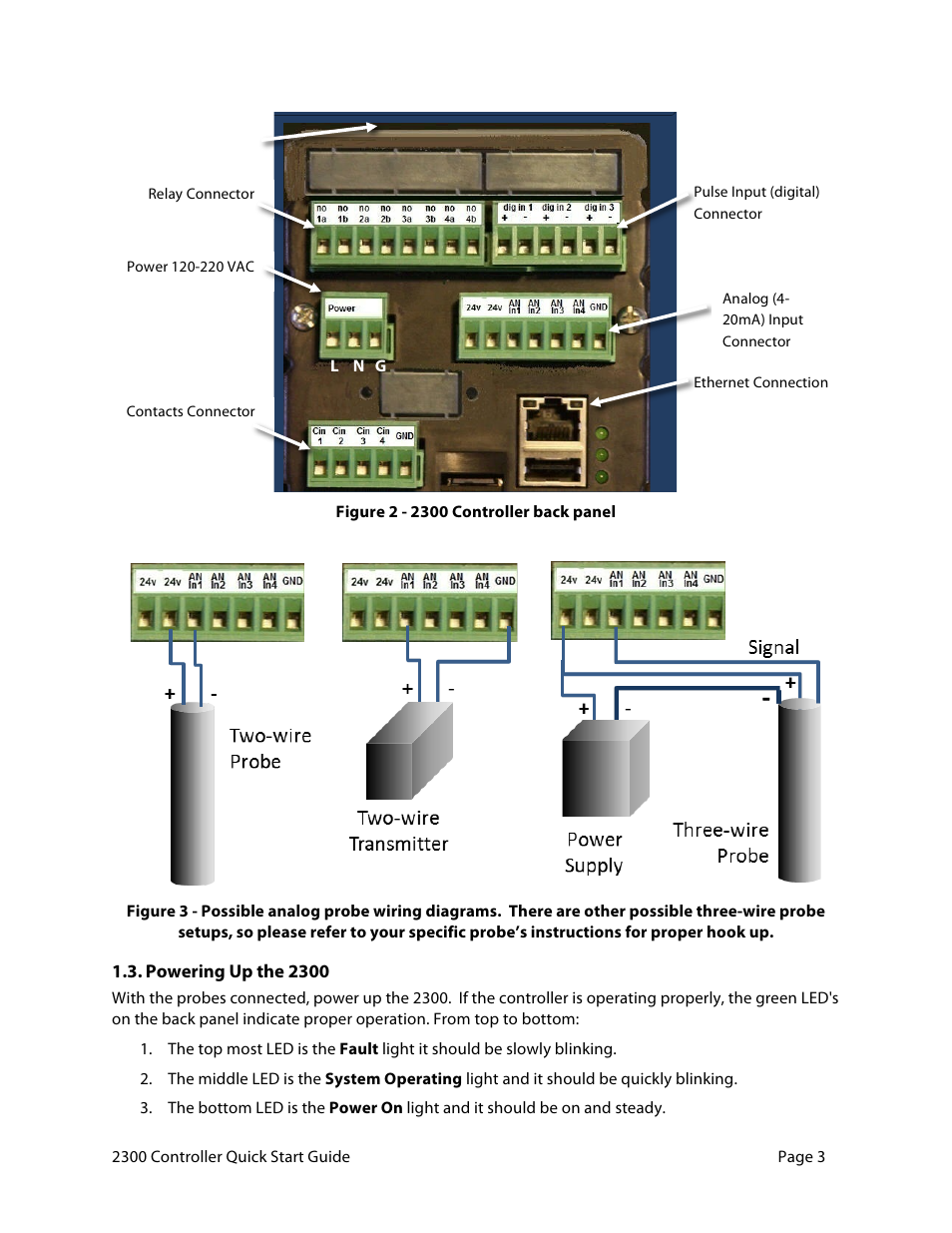 Aquametrix 2300 Multi-Input Controller Quick Start Guide User Manual | Page 3 / 11