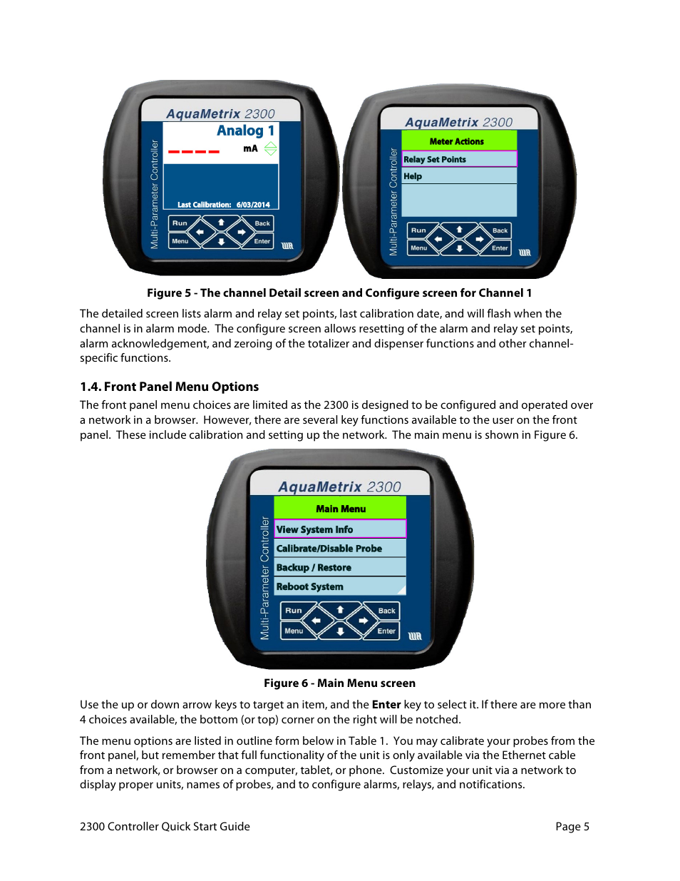Aquametrix 2300 Multi-Input Controller Quick Start Guide User Manual | Page 5 / 11