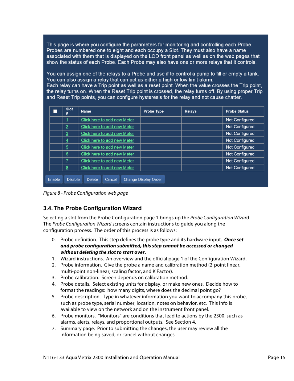 Aquametrix 2300 Multi-Input Controller User Manual User Manual | Page 15 / 45