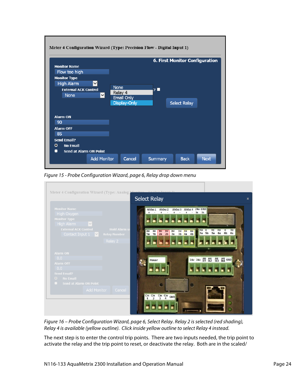 Aquametrix 2300 Multi-Input Controller User Manual User Manual | Page 24 / 45