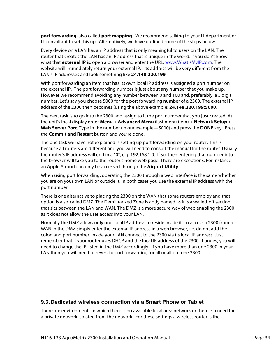 Aquametrix 2300 Multi-Input Controller User Manual User Manual | Page 34 / 45