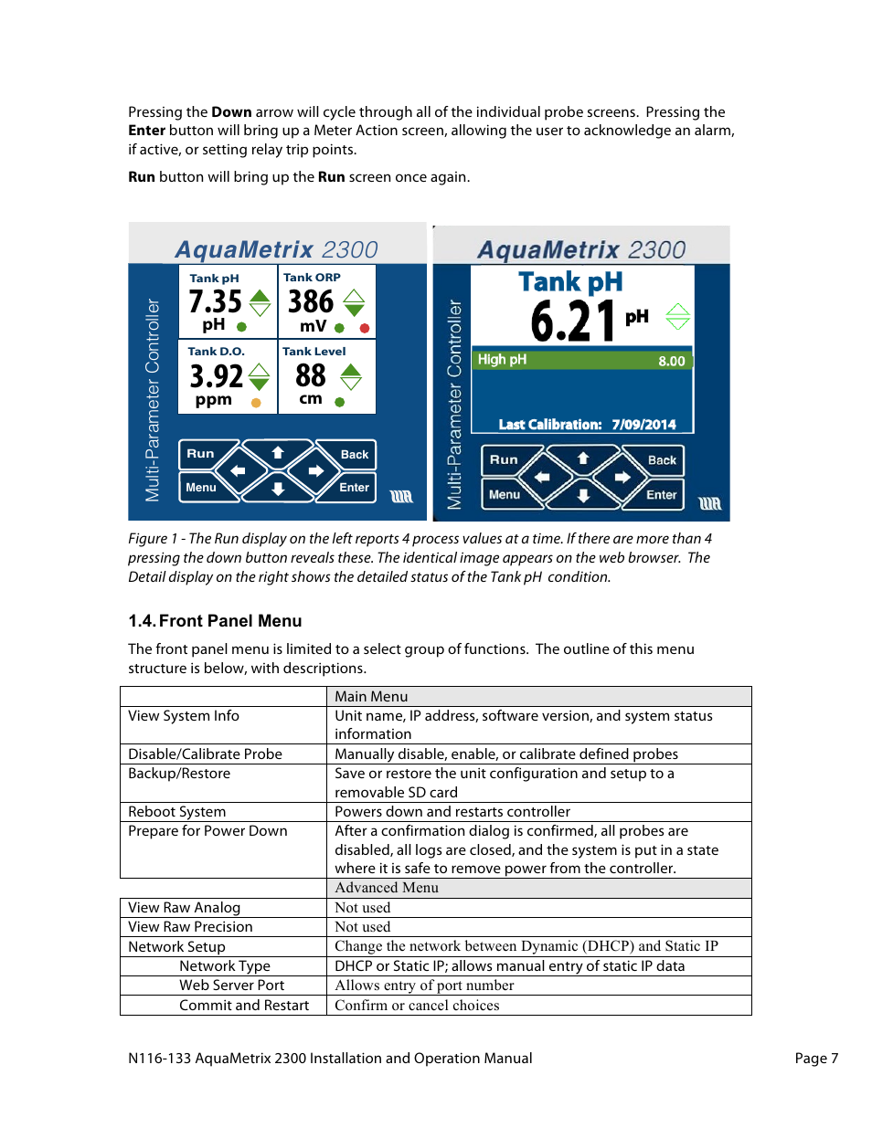 Aquametrix 2300 | Aquametrix 2300 Multi-Input Controller User Manual User Manual | Page 7 / 45