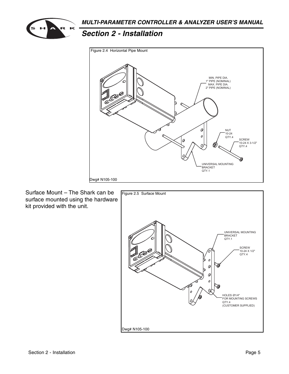 Aquametrix SHARK-120/240 Controllers User Manual User Manual | Page 7 / 132