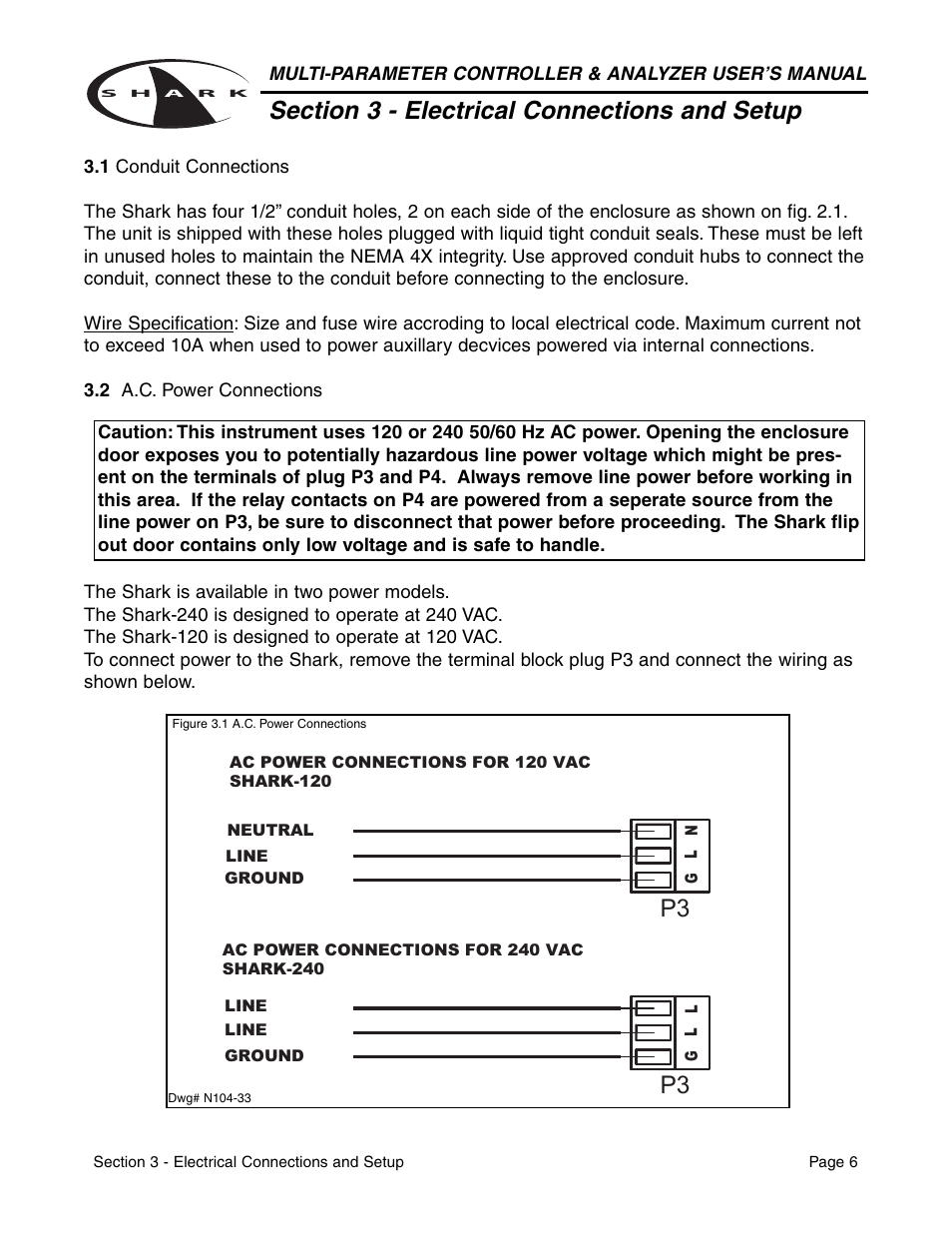 Aquametrix SHARK-120/240 Controllers User Manual User Manual | Page 8 / 132