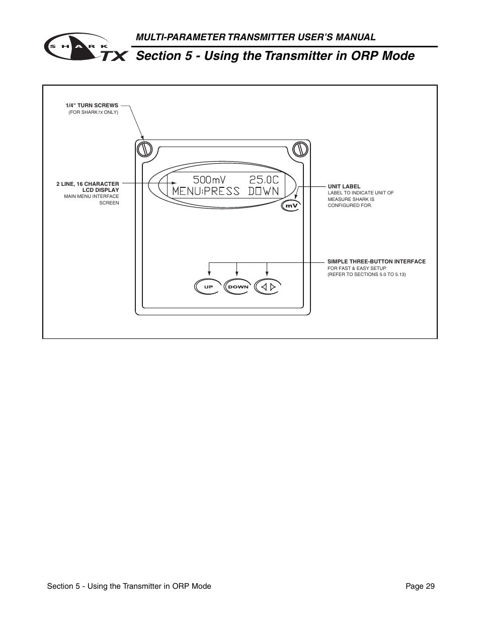 Multi-parameter transmitter user’s manual | Aquametrix SHARK TX / TXP Transmitters User Manual User Manual | Page 31 / 82