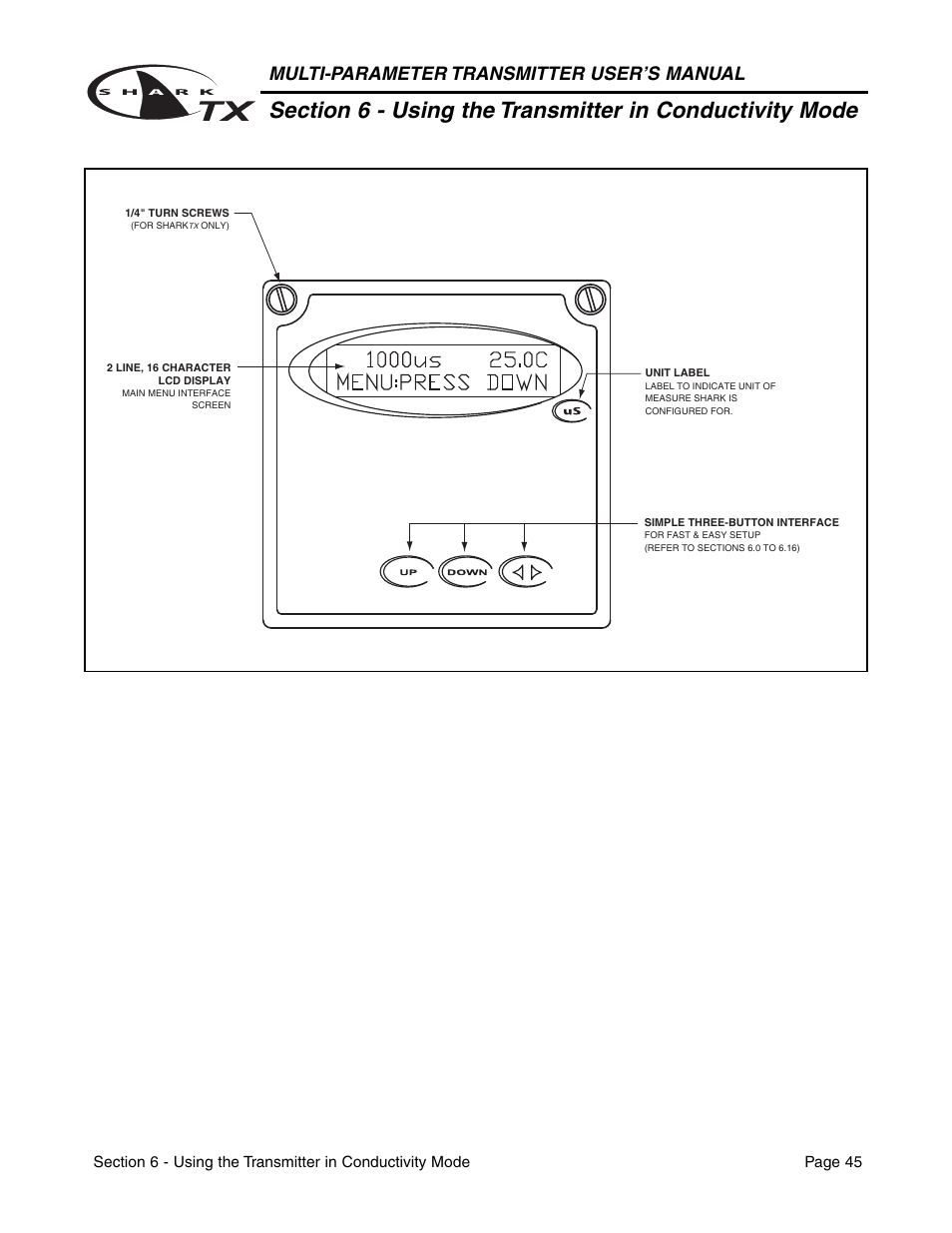 Multi-parameter transmitter user’s manual | Aquametrix SHARK TX / TXP Transmitters User Manual User Manual | Page 47 / 82