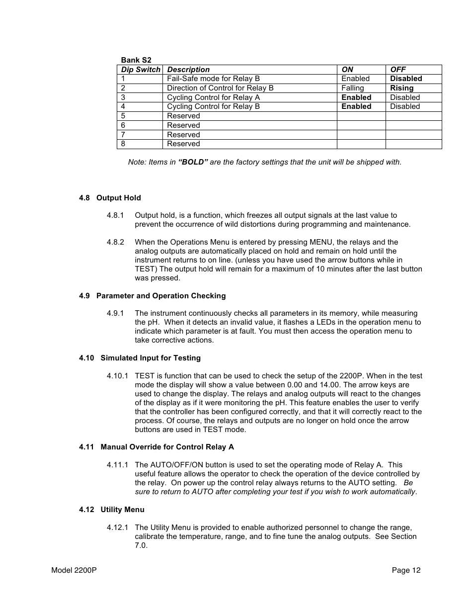 Aquametrix 2200P pH Analyzer/Controller User Manual User Manual | Page 14 / 30