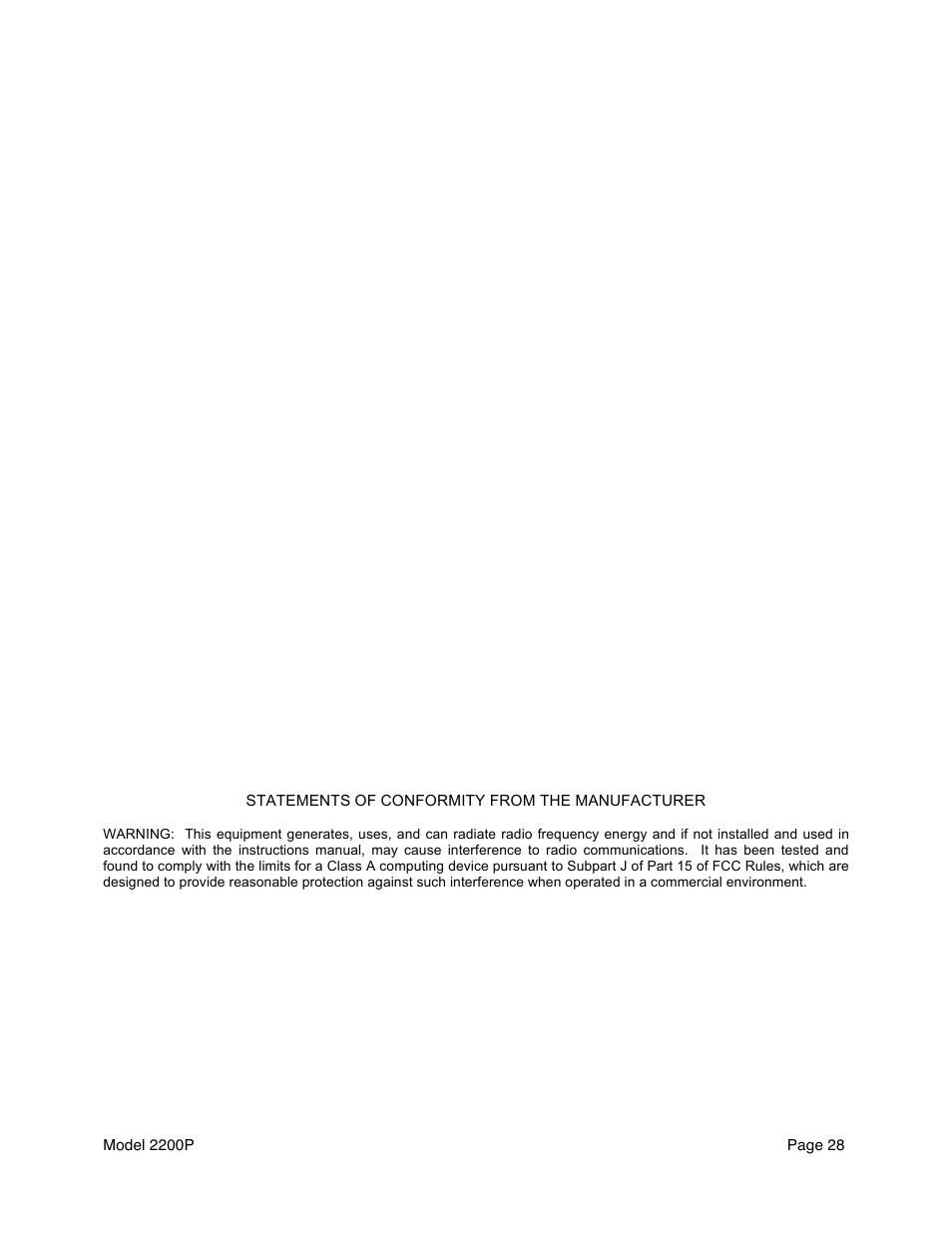 Aquametrix 2200P pH Analyzer/Controller User Manual User Manual | Page 30 / 30