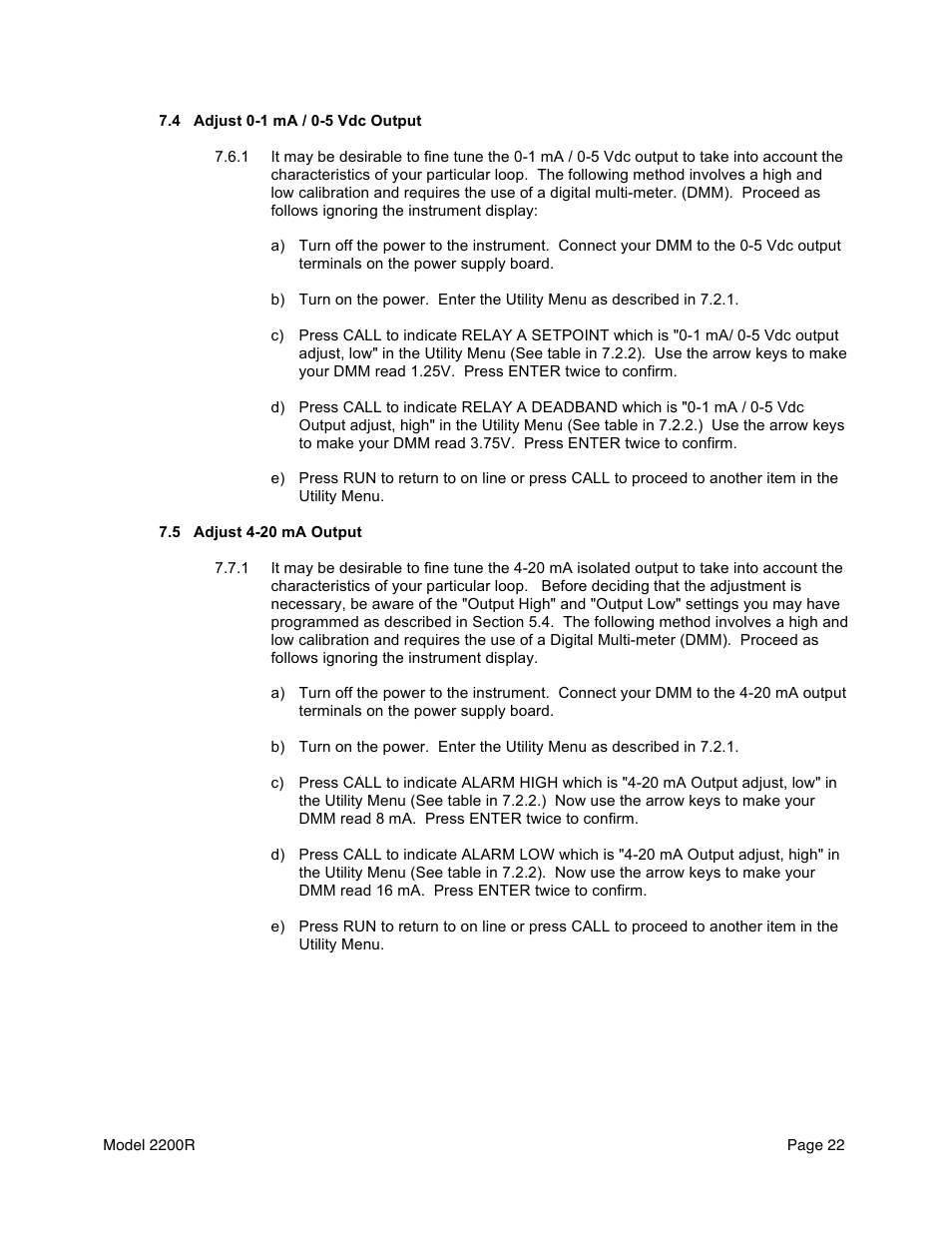 Aquametrix 2200R ORP Analyzer/Controller User Manual User Manual | Page 24 / 30