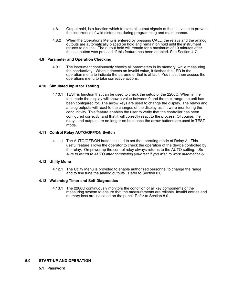 Aquametrix 2200C Conductivity Controller User Manual User Manual | Page 12 / 28