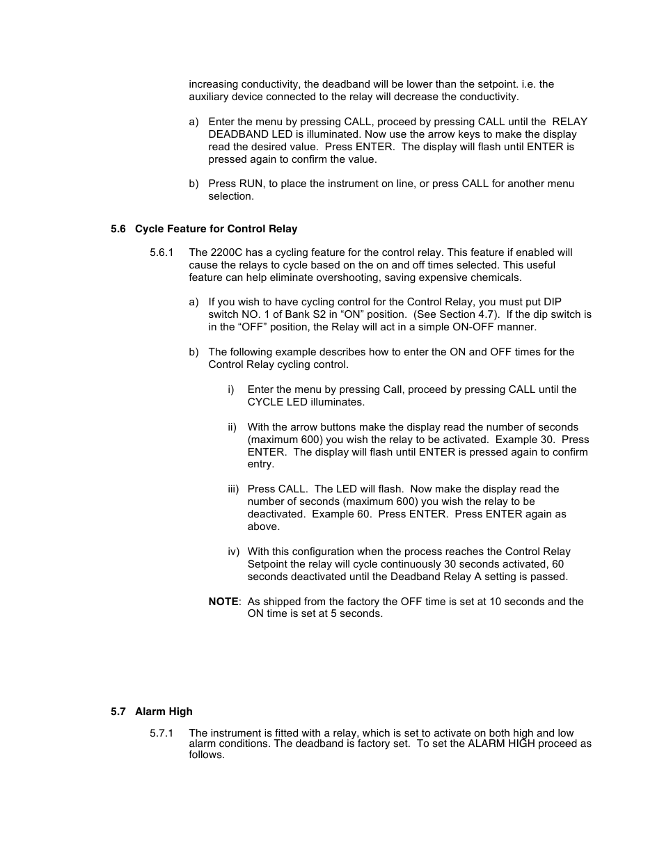 Aquametrix 2200C Conductivity Controller User Manual User Manual | Page 15 / 28