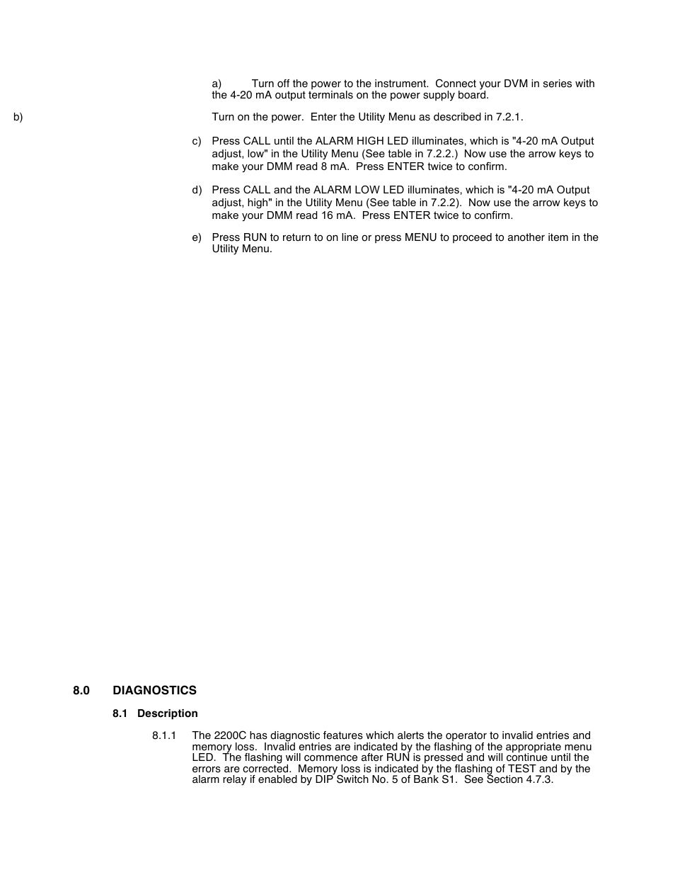 Aquametrix 2200C Conductivity Controller User Manual User Manual | Page 22 / 28