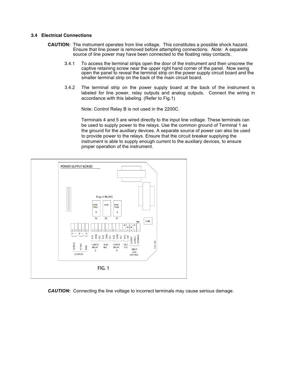 Aquametrix 2200C Conductivity Controller User Manual User Manual | Page 6 / 28