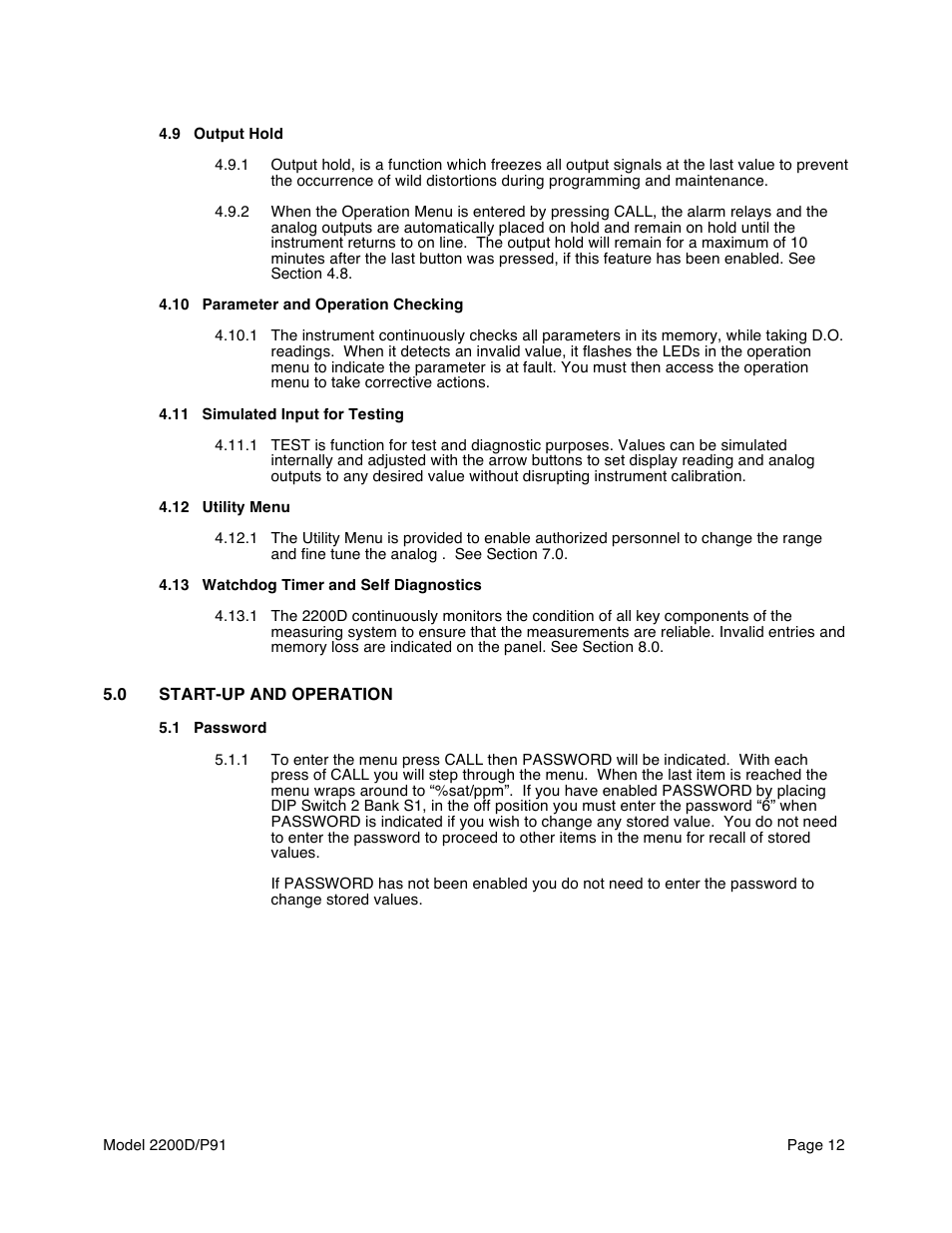 Aquametrix 2200D Dissolved Oxygen Controller/Analyzer User Manual User Manual | Page 14 / 26
