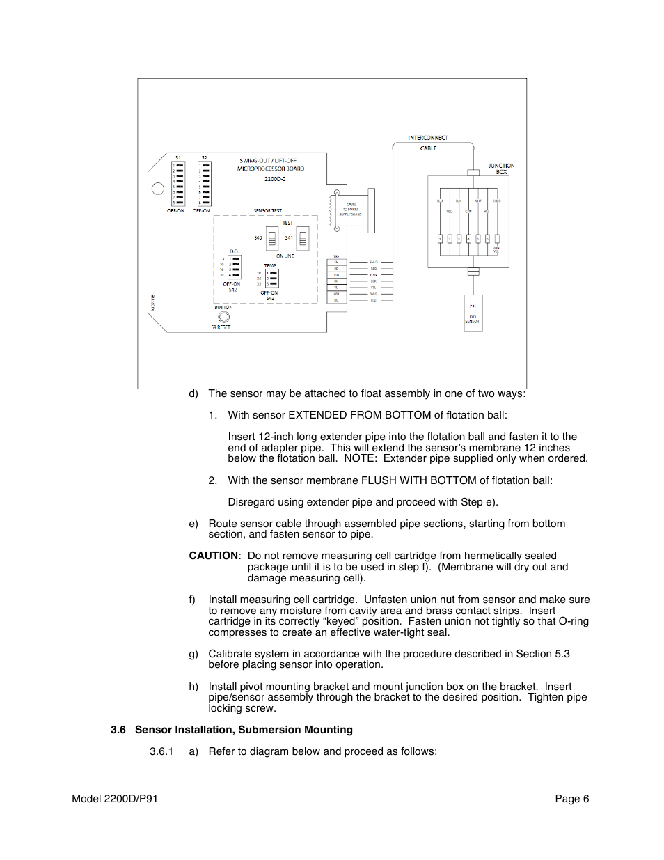 Aquametrix 2200D Dissolved Oxygen Controller/Analyzer User Manual User Manual | Page 8 / 26