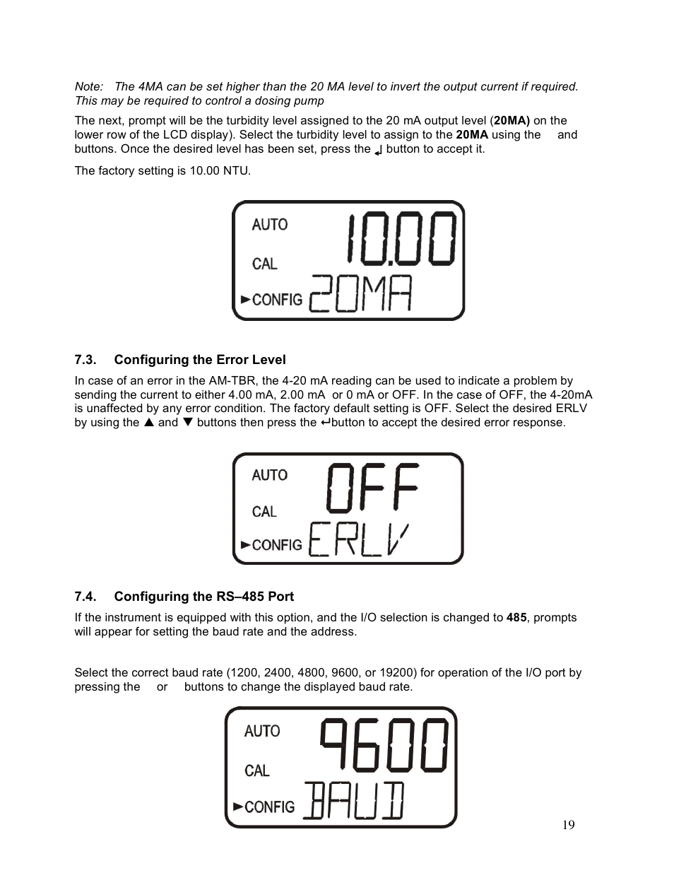 Aquametrix AM-TBR Turbidimeter User Manual User Manual | Page 24 / 44