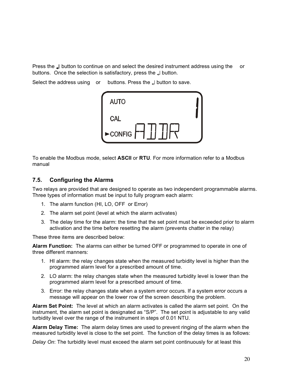 Aquametrix AM-TBR Turbidimeter User Manual User Manual | Page 25 / 44
