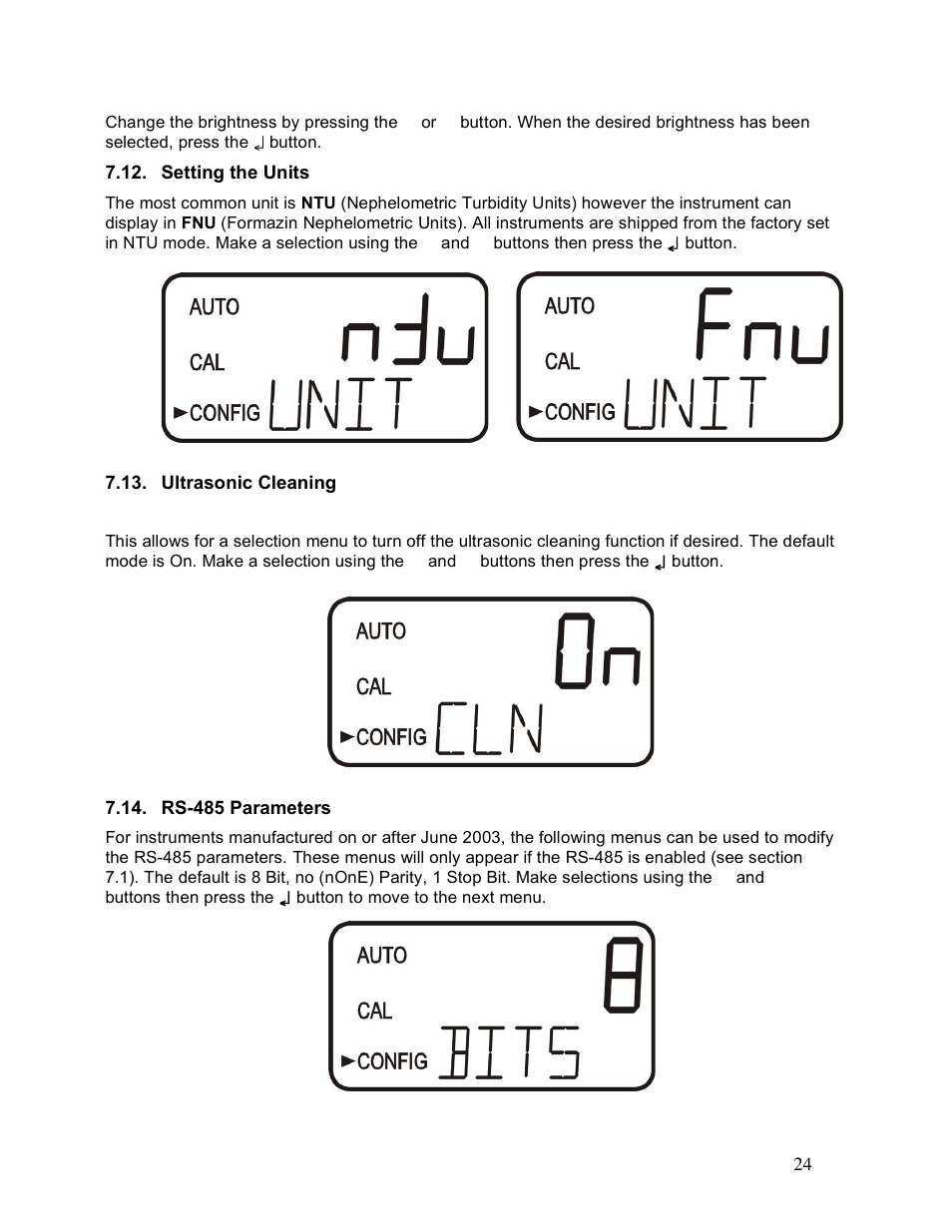 Aquametrix AM-TBR Turbidimeter User Manual User Manual | Page 29 / 44