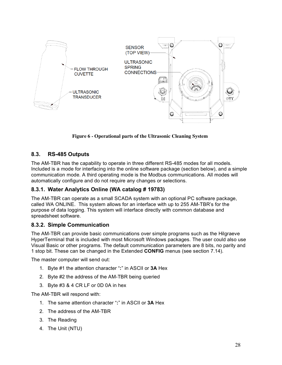 Aquametrix AM-TBR Turbidimeter User Manual User Manual | Page 33 / 44