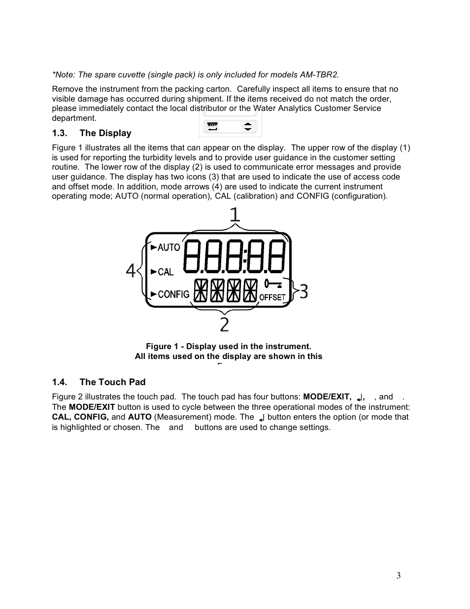 Aquametrix AM-TBR Turbidimeter User Manual User Manual | Page 8 / 44