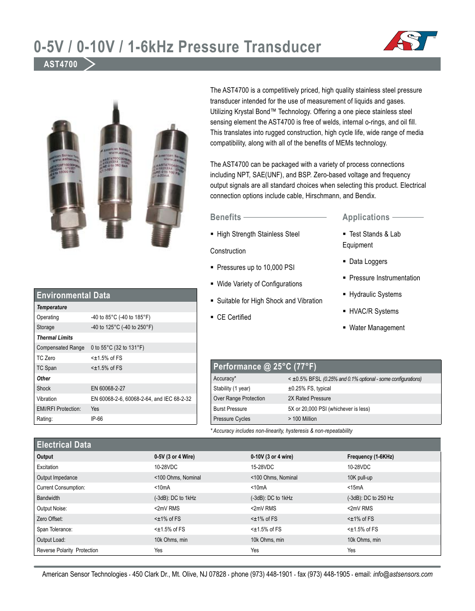 AST AST4700 Datasheet User Manual | 3 pages