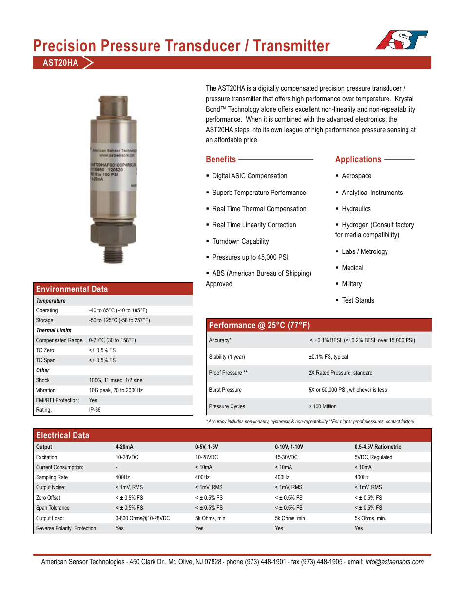 AST AST20HA Datasheet User Manual | 3 pages