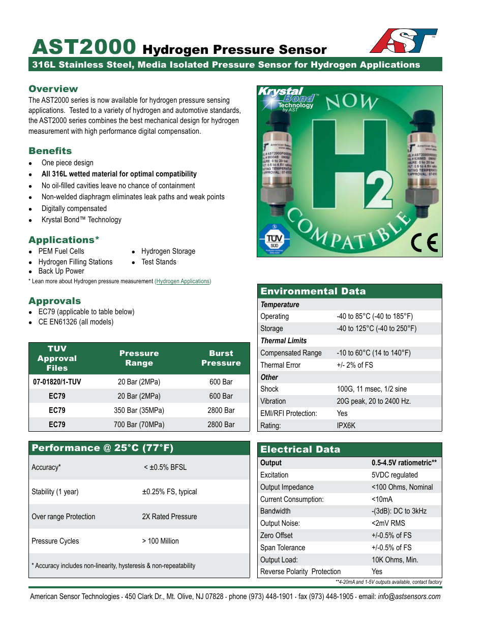 AST AST2000H2 Datasheet User Manual | 2 pages