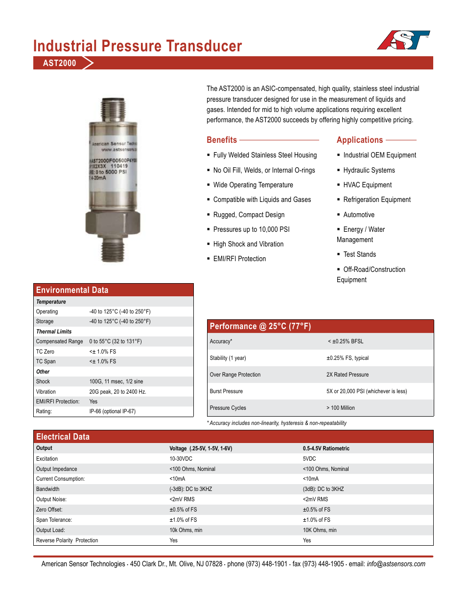 AST AST2000 Datasheet User Manual | 3 pages