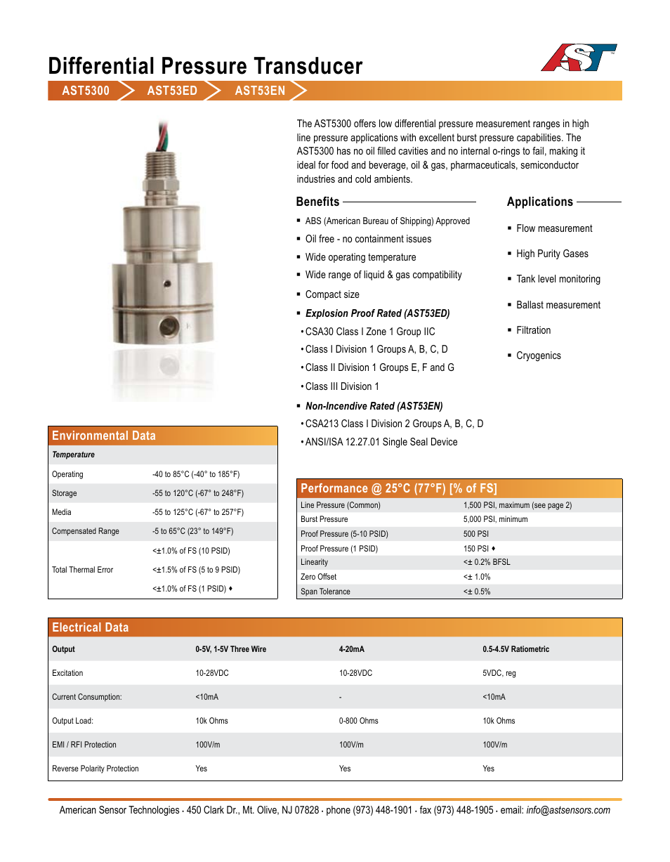 AST AST53EN Datasheet User Manual | 2 pages