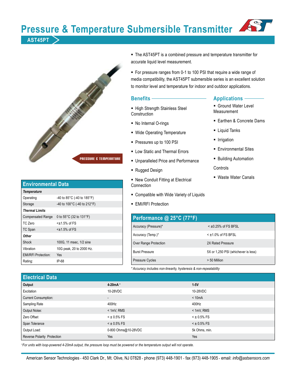 AST AST45PT Datasheet User Manual | 3 pages