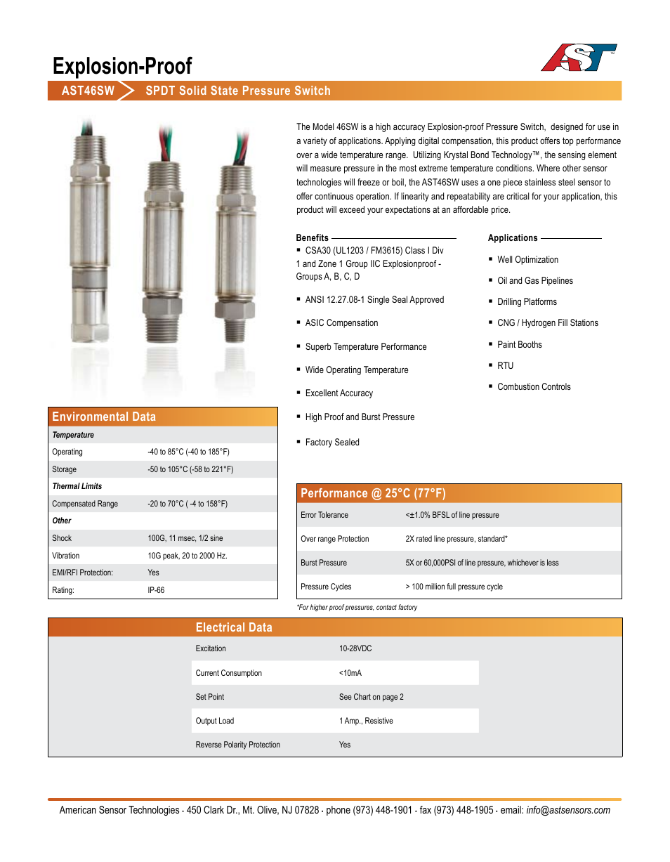 AST AST46SW Datasheet User Manual | 3 pages