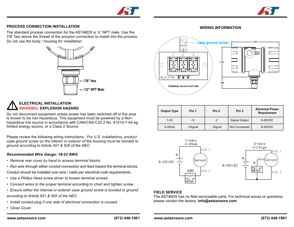 AST AST46DS Operating Instructions User Manual | Page 2 / 2