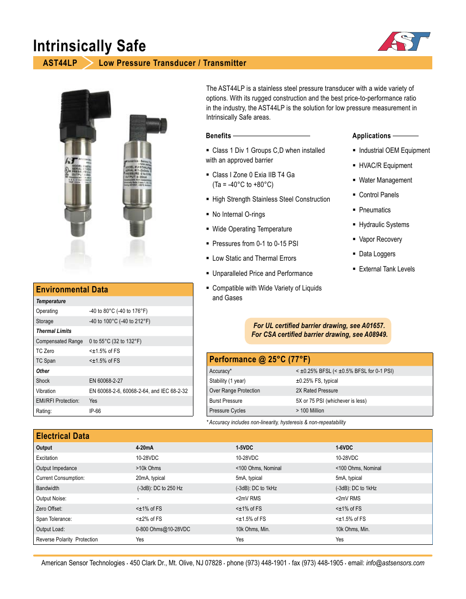 AST AST44LP Datasheet User Manual | 4 pages